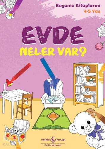 Evde Neler Var? Boyama Kiaplarım 4-5 Yaş - 1