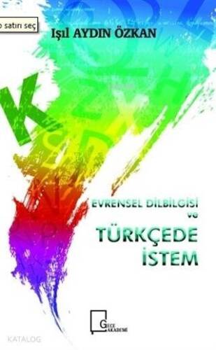 Evrensel Dilbilgisi ve Türkçede İstem - 1