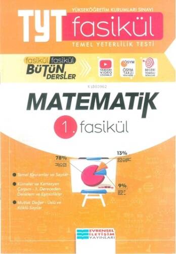 Evrensel İletişim Yayınları Tyt Matematik 1. Fasikül - 1