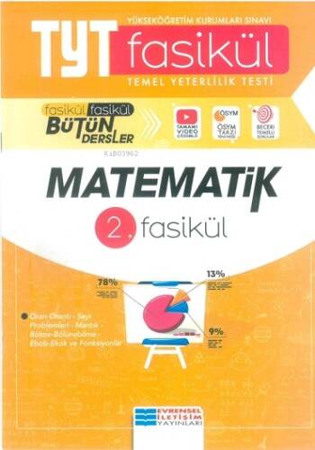 Evrensel İletişim Yayınları Tyt Matematik 2. Fasikül - 1