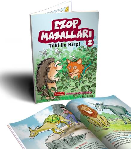 Ezop Masalları 2 / Tilki ile Kirpi (Renkli Resimli 7+Yaş) - 1