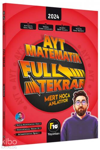 F10 Yayınları AYT Matematik Full Tekrar Video Ders Kitabı - 1