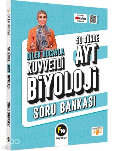 F10 Yayınları Dilek Hocayla 50 Günde AYT Biyoloji Soru Bankası - 1