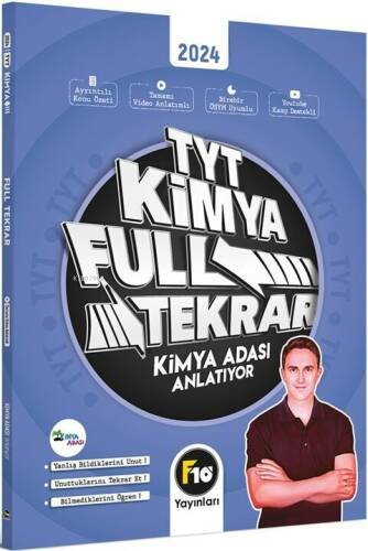 F10 Yayınları Kimya Adası TYT Kimya Full Tekrar Video Ders Kitabı - 1