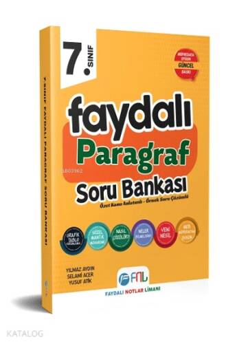 Faydalı Notlar Limanı Yayıncılık 7.Sınıf Faydalı Paragraf Soru Bankası - 1