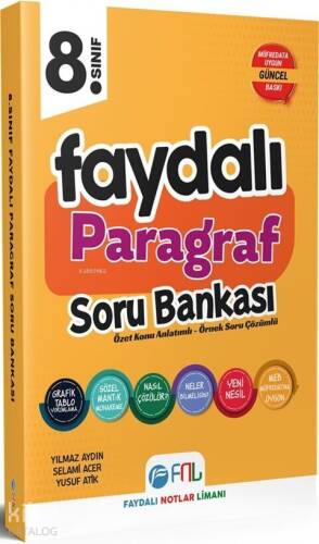 Faydalı Notlar Limanı Yayıncılık 8. Sınıf Faydalı Paragraf Soru Bankası - 1