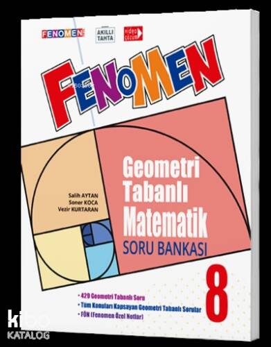 Fenomen 8. Sınıf Geometri Tabanlı Matematik Soru Bankası - 1