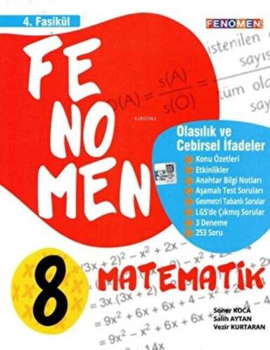 Fenomen 8. Sınıf Matematik 4.Fasikül (Olasılık ve Cebirsel İfadeler) - 1