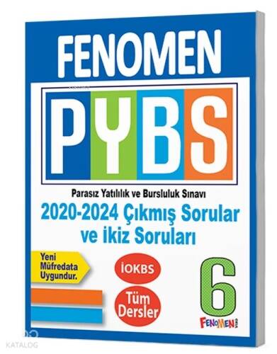 Fenomen Kitap 6. Sınıf PYBS 2020-2024 Çıkmış Sorular ve İkiz Soruları - 1