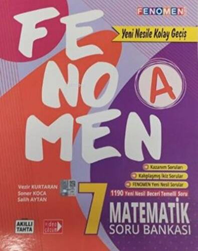 Fenomen Kitap 7. Sınıf Fenomen A Serisi Matematik Soru Bankası - 1