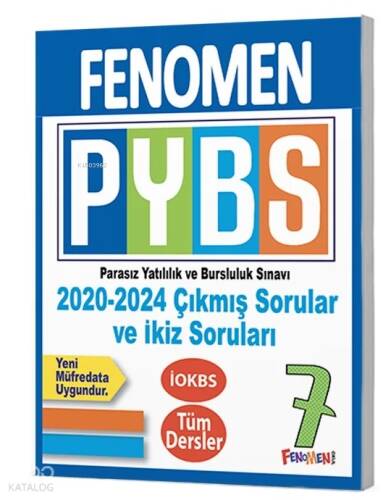 Fenomen Kitap 7.Sınıf PYBS 2020-2024 Çıkmış Sorular ve İkiz Soruları - 1