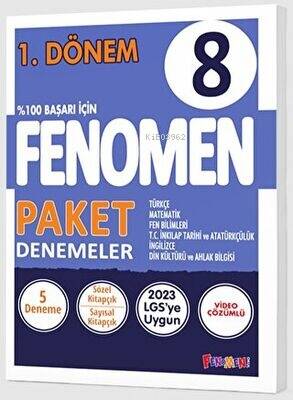 Fenomen Kitap 8. Sınıf 1. Dönem Fenomen Paket Denemeler - 1