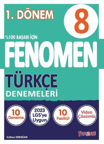 Fenomen Kitap 8. Sınıf Türkçe 1.Dönem Denemeleri (10 Deneme) - 1