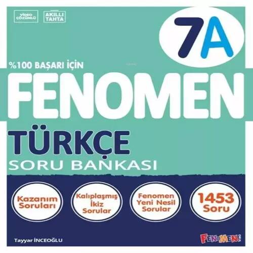 Fenomen Okul 2024 7. Sınıf Türkçe Soru Bankası A Yeni Nesile Kolay Geçiş - 1