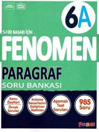 Fenomen Okul 6. Sınıf Fenomen Paragraf A Soru Bankası - 1