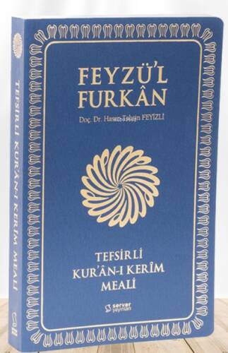 Feyzü'l Furkân Tefsirli Kur'ân-ı Kerîm Meali - Büyük Boy - İnce Cilt - Lacivert - 1