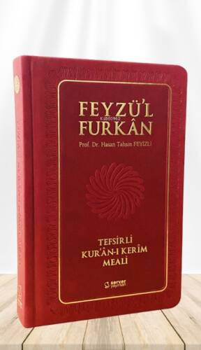 Feyzü'l Furkân Tefsirli Kur'ân-ı Kerîm Meali - Orta Boy - Ciltli - Bordo - 1