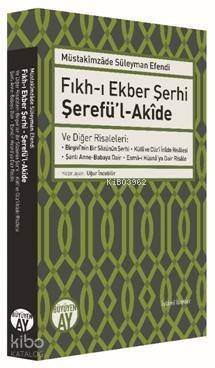 Fıkh-ı Ekber Şerhi Şerefü'l-Akîde - 1