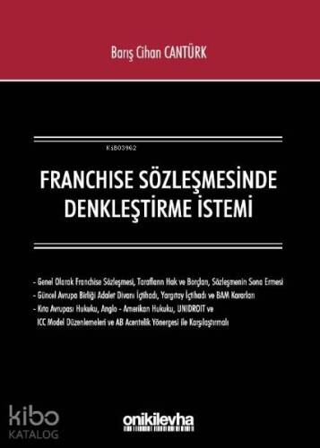 Franchıse Sözleşmesinde Denkleştirme İstemi - 1