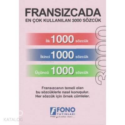 Fransızcada En Çok Kullanılan 3000 Sözcük - 1