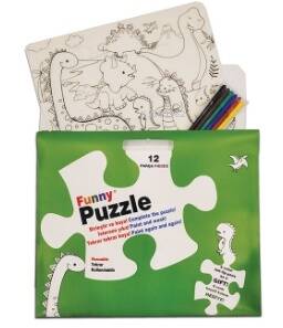 Funny Mat Washable Puzzle - Dinazor Çağı - 1