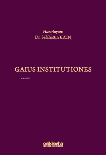 Gaius Institutiones - 1