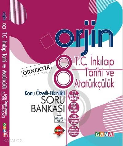 Gama Yayınları 8. Sınıf T.C. İnkılap Tarihi ve Atatürkçülük Orjin Konu Özetli Etkinlikli Soru Bankası - 1