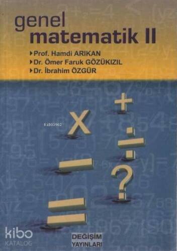 Genel Matematik II - 1