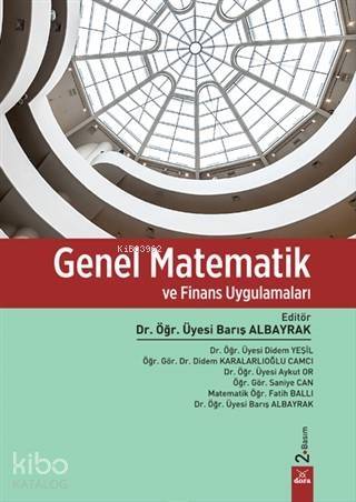 Genel Matematik ve Finans Uygulamaları - 1