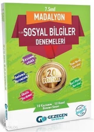 Gezegen Yayınları 7. Sınıf Sosyal Bilgiler Madalyon 20li Deneme Gezegen - 1