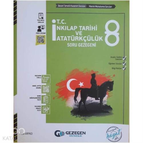 Gezegen Yayınları 8. Sınıf LGS T.C. İnkılap Tarihi ve Atatürkçülük Soru Gezegeni Gezegen - 1