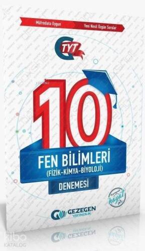 Gezegen Yayınları TYT Fen Bilimleri 10 Deneme Gezegen - 1