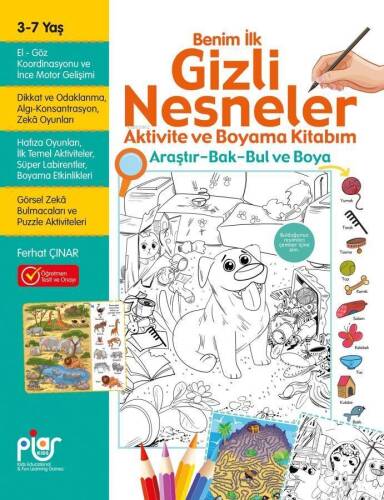 Gizli Nesneler Aktivite ve Boyama Kitabım - 1