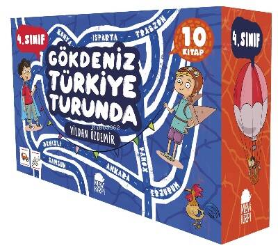 Gökdeniz Türkiye Turunda 4. Sınıf Seti - (10 Kitap) - 1