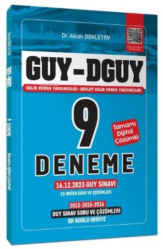 GUY DGUY Gelir Uzman Yardımcılığı 9 Deneme, Eş Değer DUY-GUY Çıkmış Sorular Çözümlü - 1