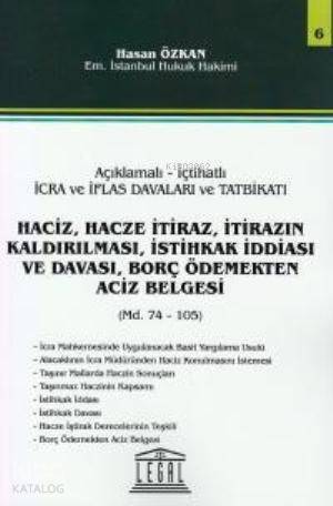 Haciz, Hacze İtiraz, İtirazın Kaldırılması, İstihkak İddiası Ve Davası, Borç Ödemekten Aciz Belgeler - 1