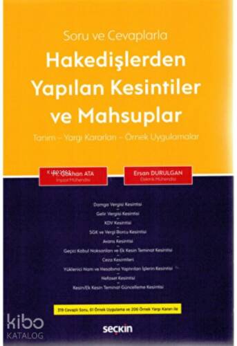 Hakedişlerden Yapılan Kesintiler ve Mahsuplar Tanım - Yargı Kararları - Örnek Uygulamalar - 1