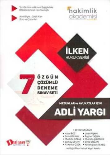 Hakimlik Akademisi Adli Yargı 7'li Çözümlü Deneme Sınavı Dahi Adam Yayınları - 1