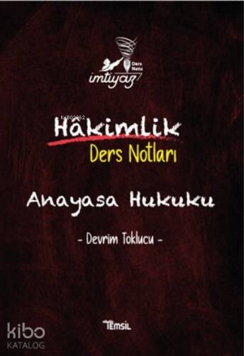 Hakimlik Ders Notları;Anayasa Hukuku - 1