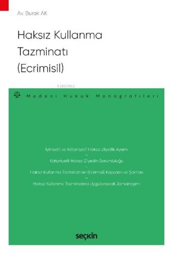 Haksız Kullanma Tazminatı (Ecrimisil) - 1