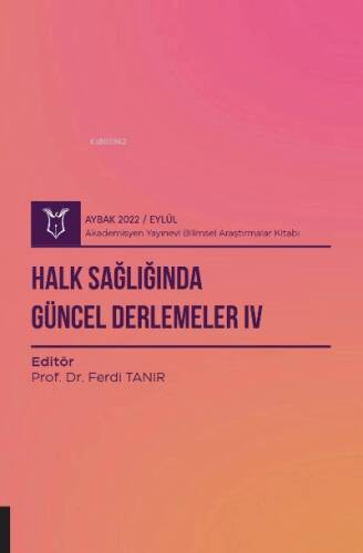 Halk Sağlığında Güncel Derlemeler IV ( Aybak 2022 Eylül ) - 1