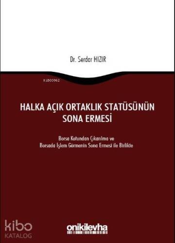 Halka Açık Ortaklık Statüsünün Sona Ermesi - 1