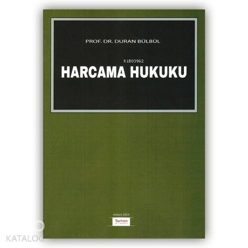 Harcama Hukuku - 1