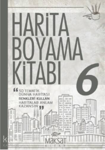 Harita Boyama Kitabı - Dünya 6 - 1