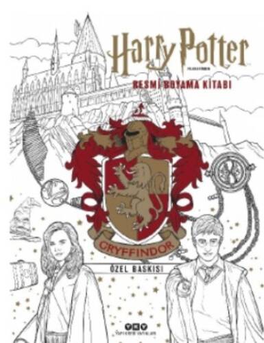 Harry Potter Filmlerinden Resmi Boyama Kitabı – Gryffindor Özel Baskısı - 1