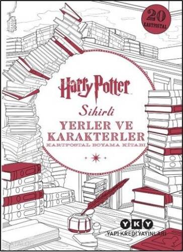 Harry Potter Sihirli Yerler ve Karakterler; Kartpostal Boyama Kitabı - 1