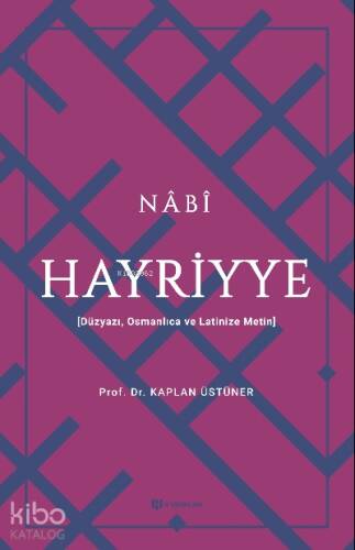 Hayriyye;Düzyazı, Osmanlıca ve Latinize Metin - 1