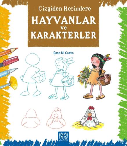 Hayvanlar ve Karakterler - Çizgiden Resimlere - 1