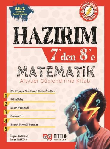 Hazırım 7’den 8’e Matematik Alt Yapı Güçlendirme Kitabı - 1