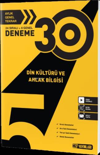 HIZ Din Kültürü Ve Ahlak Bilgisi 30 lu Deneme - 1